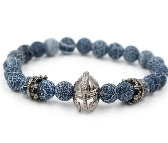 8 мм rраспылитель из золота и серебра, браслет с фианитами и кубическим цирконием, браслет с регулировкой натурального камня, браслет воина из агата