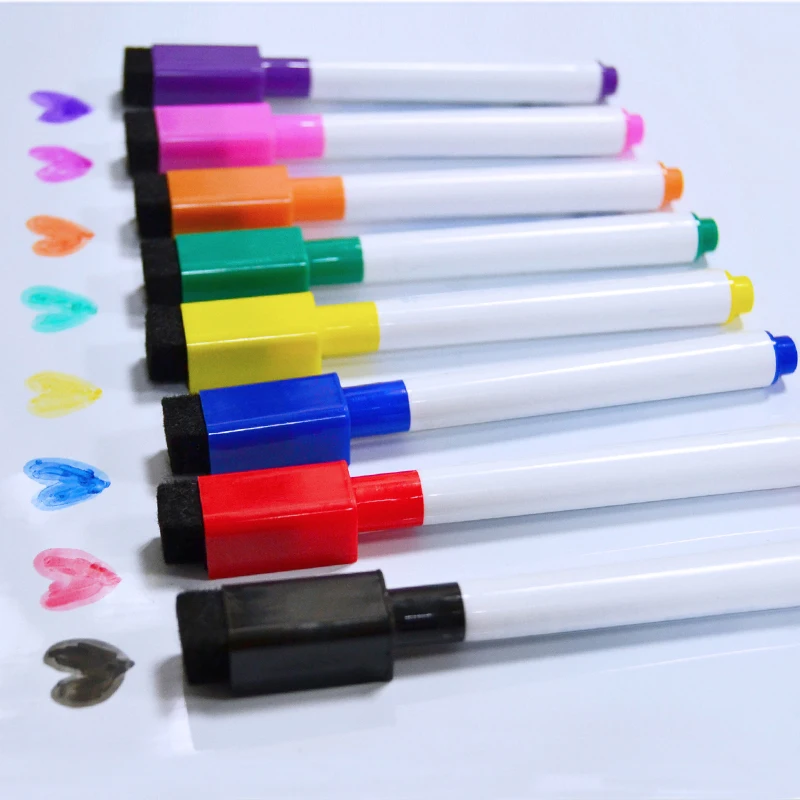 

YIBAI 8Pcs Magnetic Whiteboard Pen,Drawing and Recording Magnet Erasable Dry White Board Markers For Office School Supplies