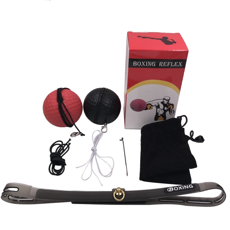 Boxing Ball Speed Reaction Reflex MMATraining Head Tennis with Headband(2 Levels/Set ) | Спорт и развлечения