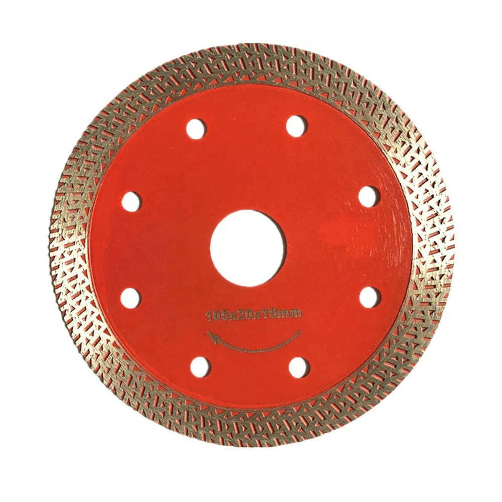 DB14 Hot Pressed Turbo Rim Cutting Disk Stone Slabs Cutter Ultra Thin Type Diamond Saw Blade for Porcelain Vitrified Tiles 10PCS