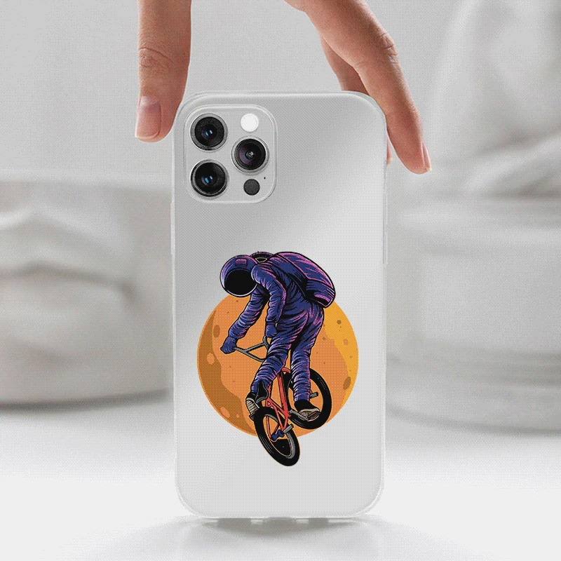 

Astronaut Skateboarding stunt performance pattern mobile phone case For Realme x7 Pro V15 OPPO reno 4 pro f9 a11 Q2 Back Cover