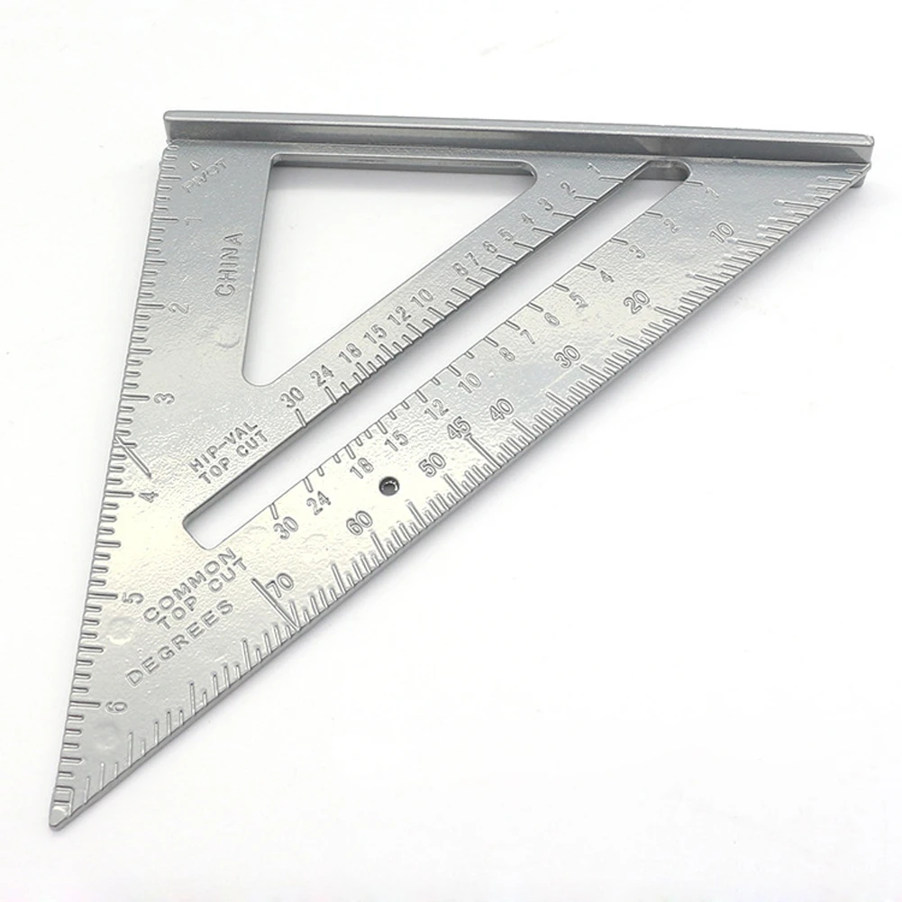 Метрическая треугольная линейка из алюминиевого сплава 7 дюймов квадраты для