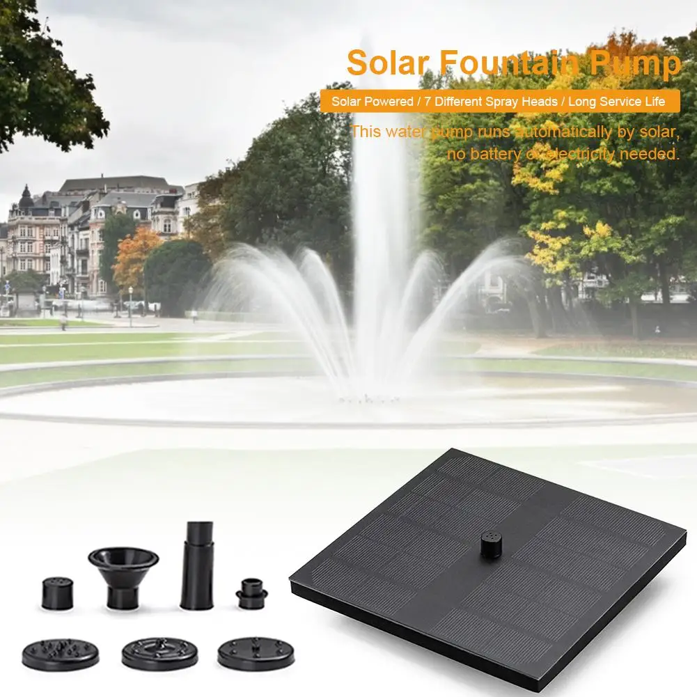 2020 Новый автоматический старт насос для фонтанов на солнечной батарее