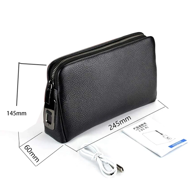 Сумки с отпечатками пальцев кожаная сумка для рук мужские длинные кошельки денег