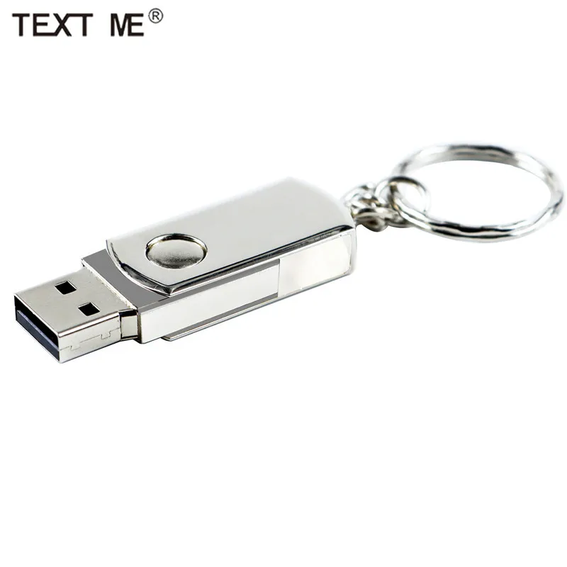 USB флеш накопитель TEXT ME металлический 4/8/16/32/64 ГБ|USB флэш-накопители| |
