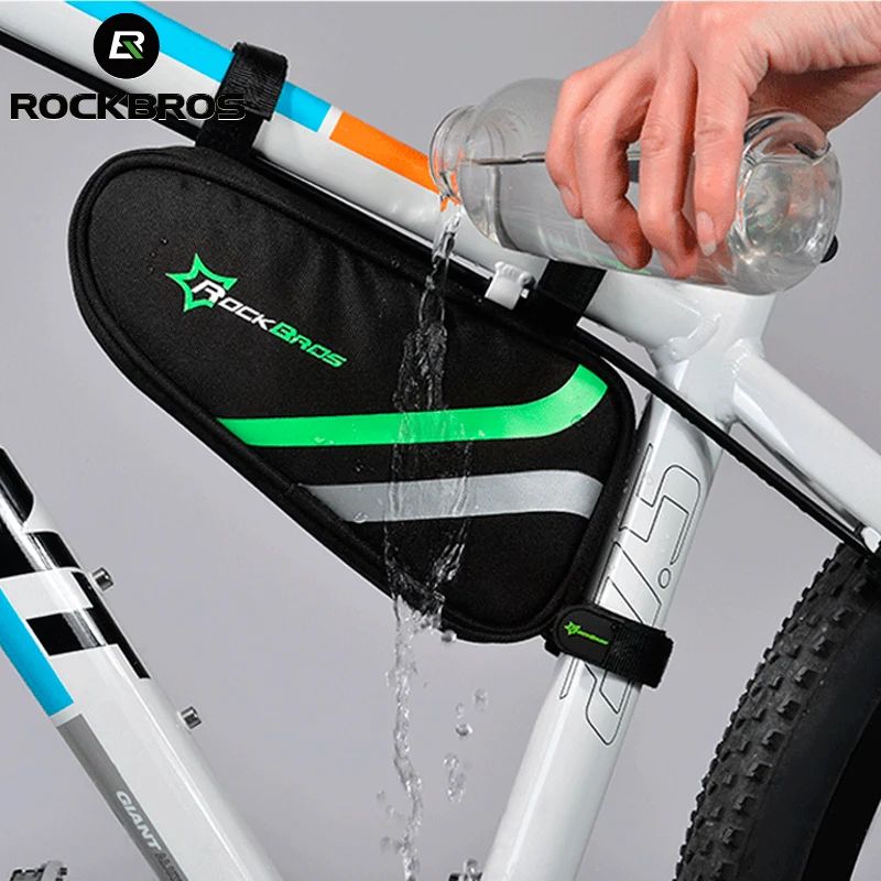 

ROCKBROS Frame Front Triangle Bike Tube Bag Rainproof Bicycle Repair Tool Cycling Bag Waterproof MTB Road Bicycle Bag Pannier