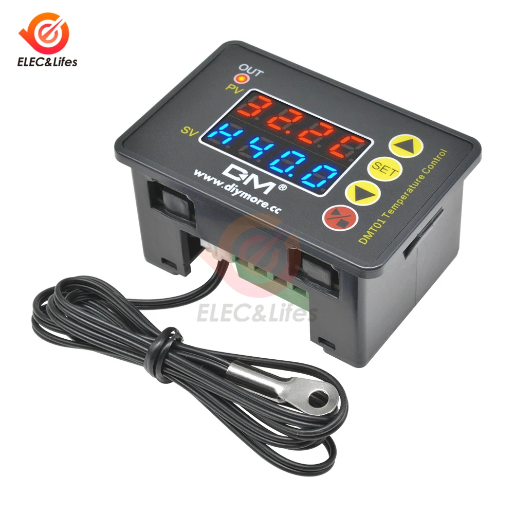 DC 12V 24V AC 110V 220V цифровой регулятор температуры умный электронный термостат для