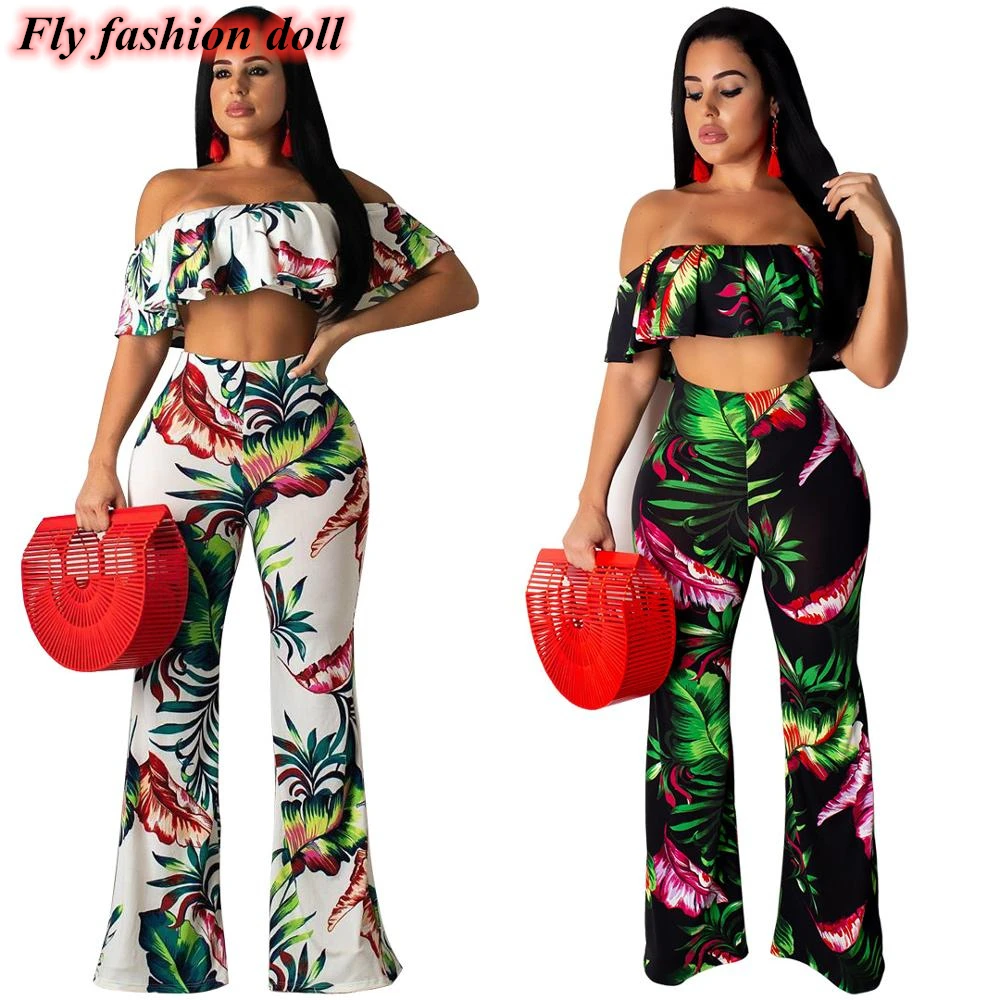 Сексуальный Повседневный Спортивный костюм женский топ с оборками и вырезом