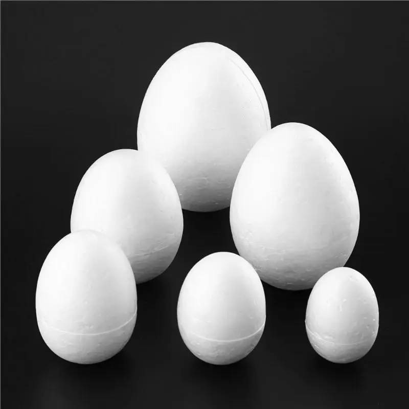 

10Pcs Simulation Foam Eggs Graffiti Painted Exercise DIY Creative Easter Egg Children Early Educational Toy R66C