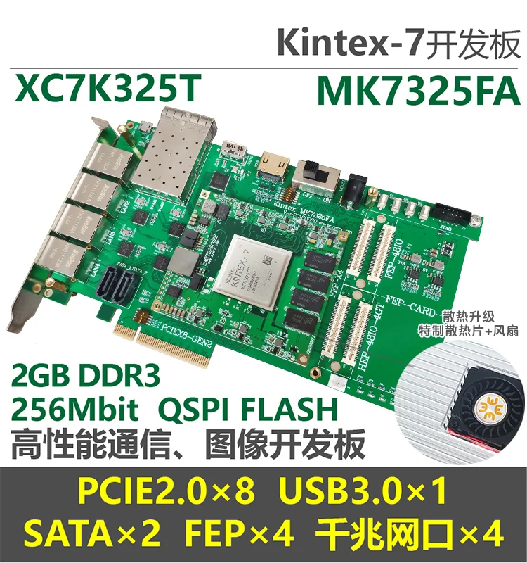 Макетная плата MK7325FA FPGA K7 макетная плата USB3.0/PCIE/ Sdi Kintex7
