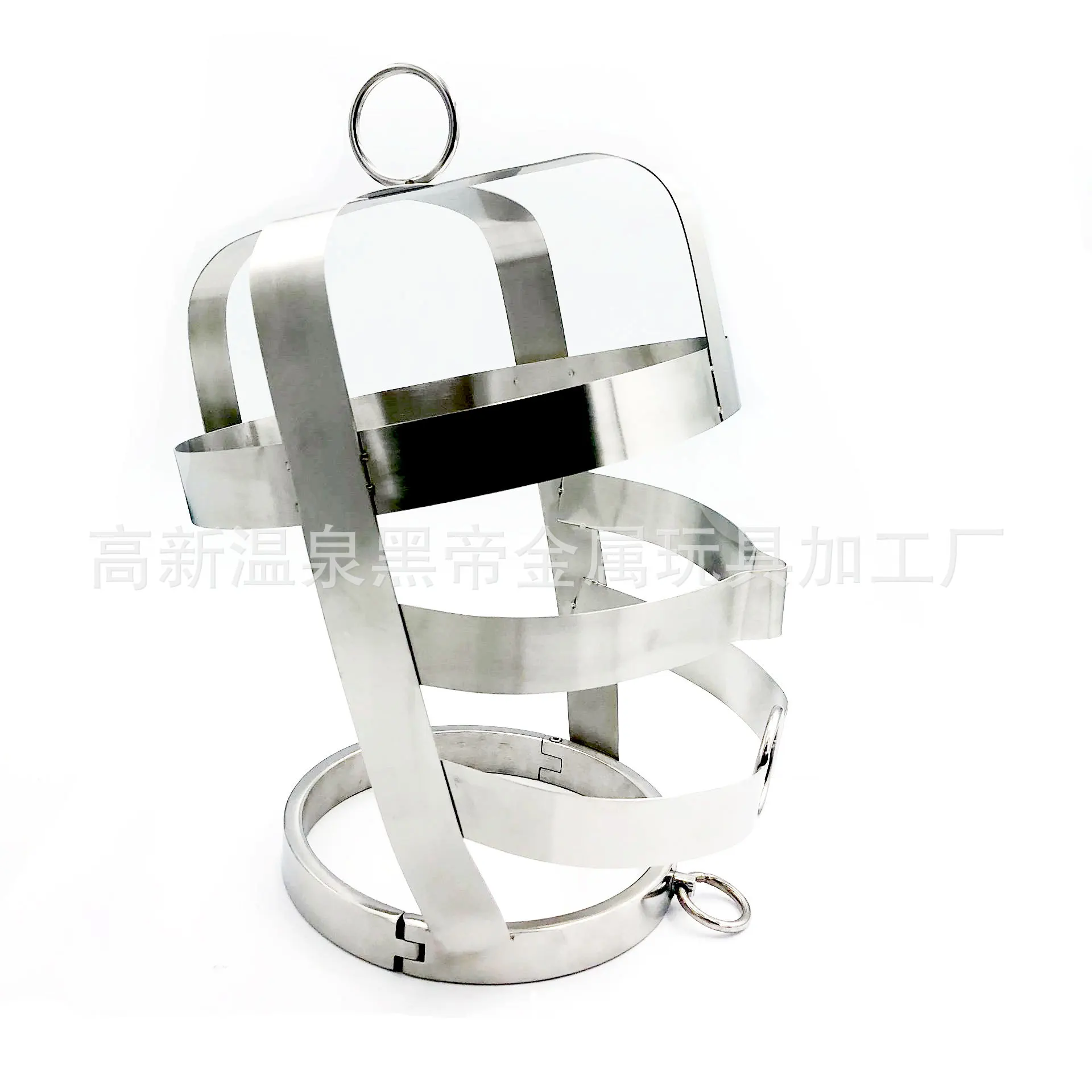 

Black Emperor adult fun stainless steel can hang head cover teaching helmet alternative toy hood
