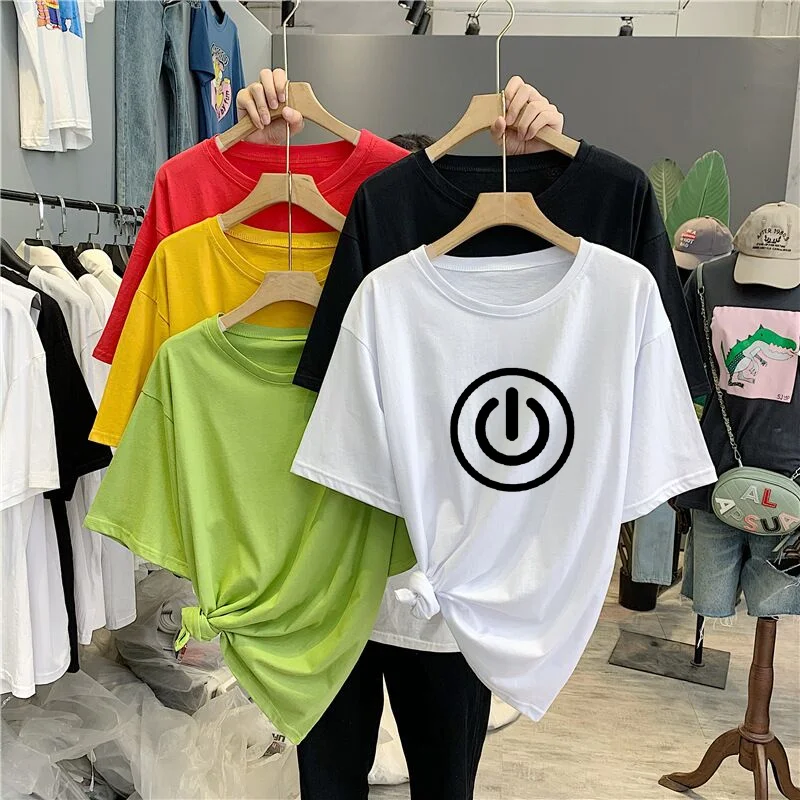 

Women's Clothing Tops & Tees Streetwear T-shirt Short Sleeve Casual T-shirt Hip Hop Harajuku Short Sleeve Loose T-shirt Top