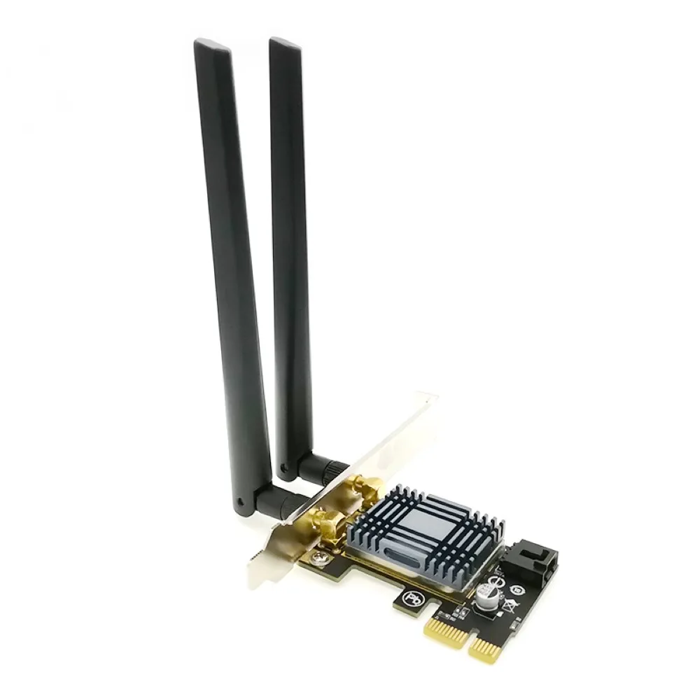

PCIE Desktop Wireless Network Card 2.4G/5G Dual Band Bluetooth 4.0 AR5B22 Chip Support for Win7/Win8/Win8.1/Win10 Systems
