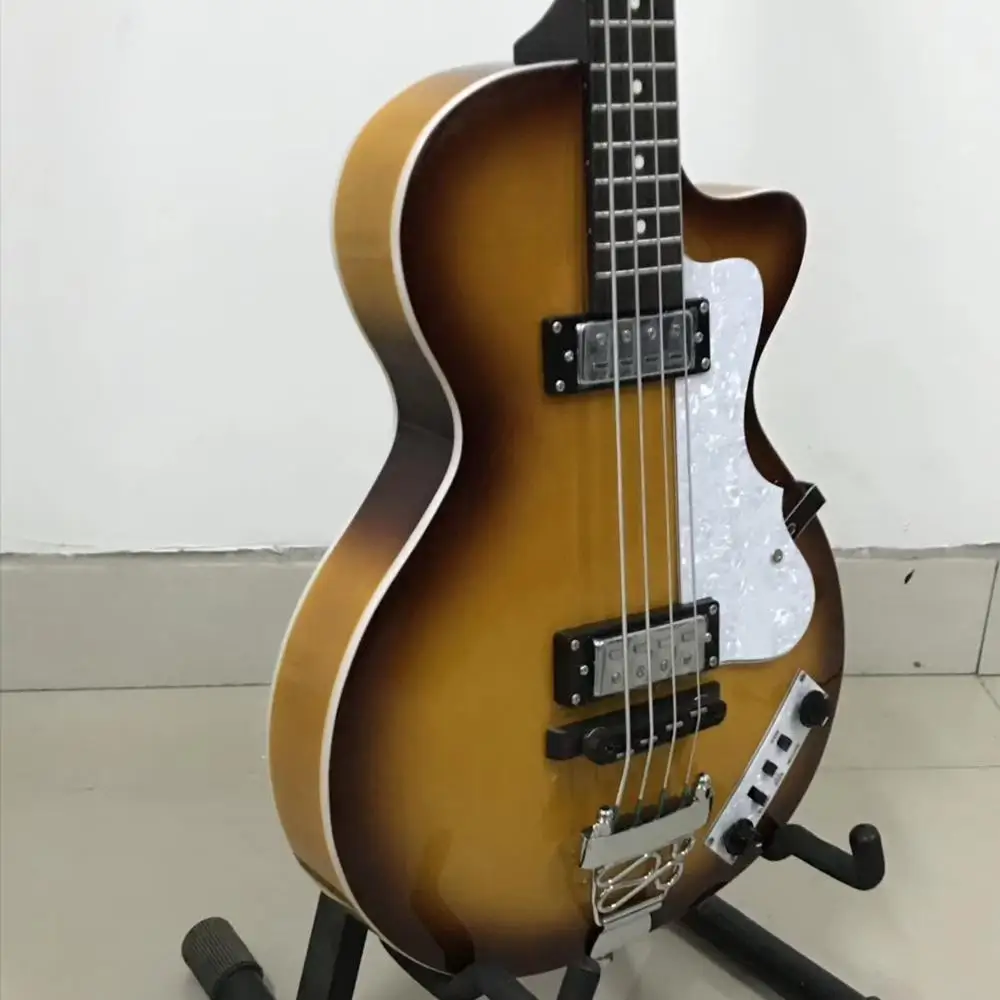 Hofner HCT 5002 Клубная бас-гитара золотистого цвета скрипка низкая цена 4 струны Sunburst Bass