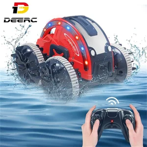 DEERC K-08 Amphibious RC Cars 2.4G 4WD RC Boat With Replaceable Tires LED Lights Waterproof All Terr in Pakistan