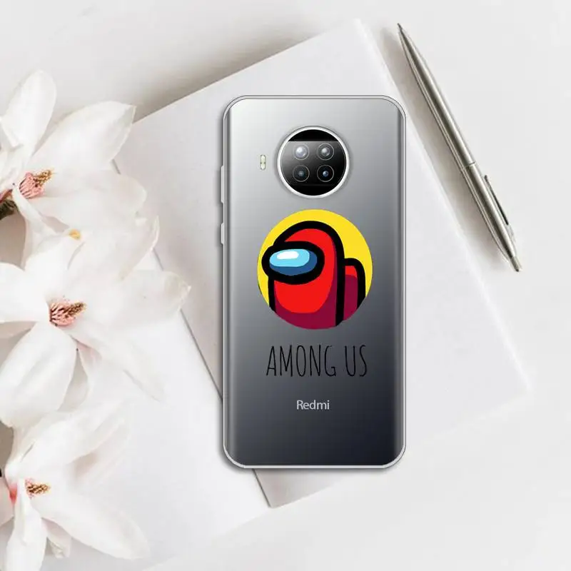 

hot game among us Phone Case Transparent for Xiaomi mi Redmi note 10 t 8 9 pro lite 11 Samsung S 8 9 10 20 plus ultra