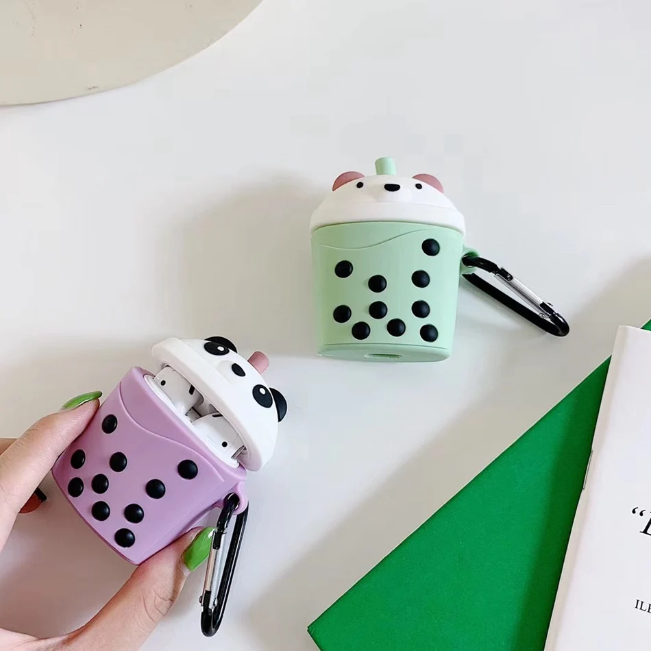 Милый чехол для Airpods Apple, чехол для наушников s, беспроводные наушники, защитный чехол, чехол для Airpods 1, 2, силиконовый чехол для AirPods