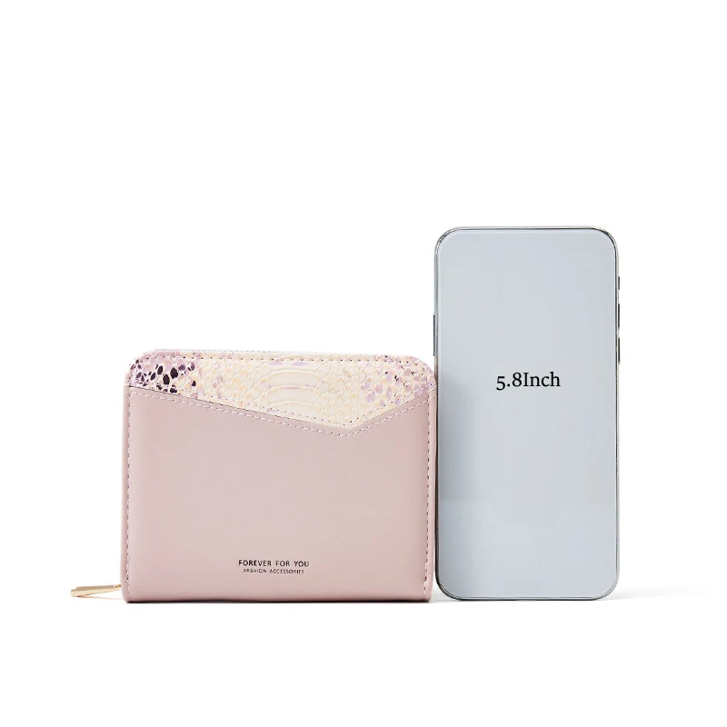 Женские кошельки из искусственной кожи женские короткие на молнии