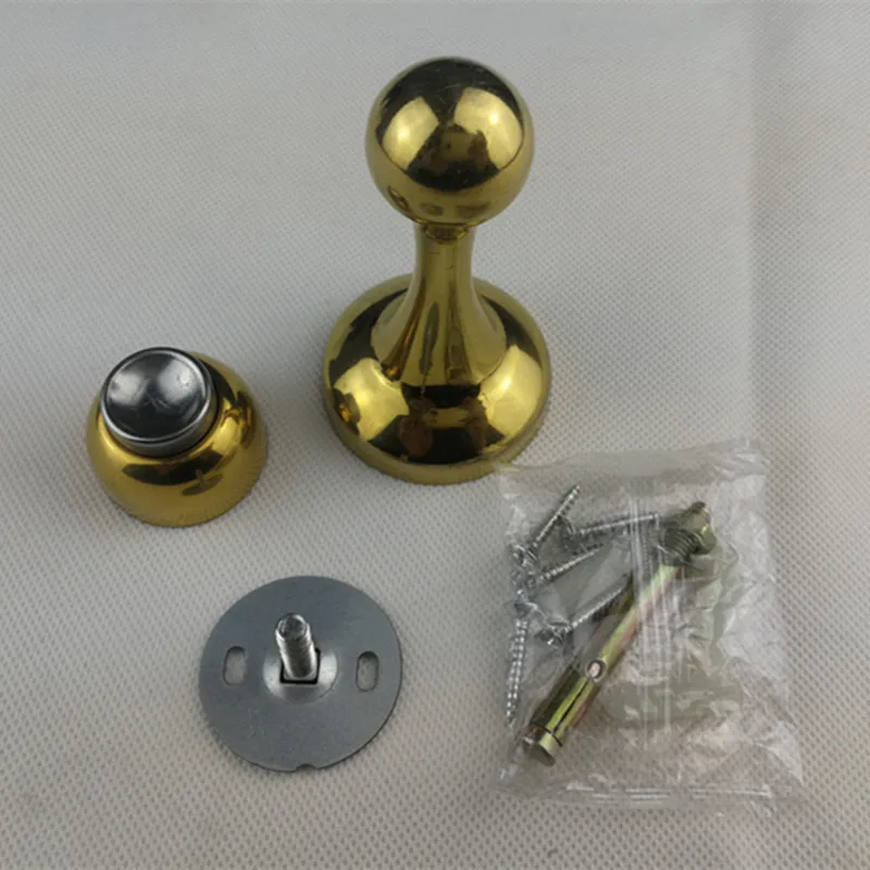 Золотые магнитные дверные ограничители из нержавеющей стали дверной