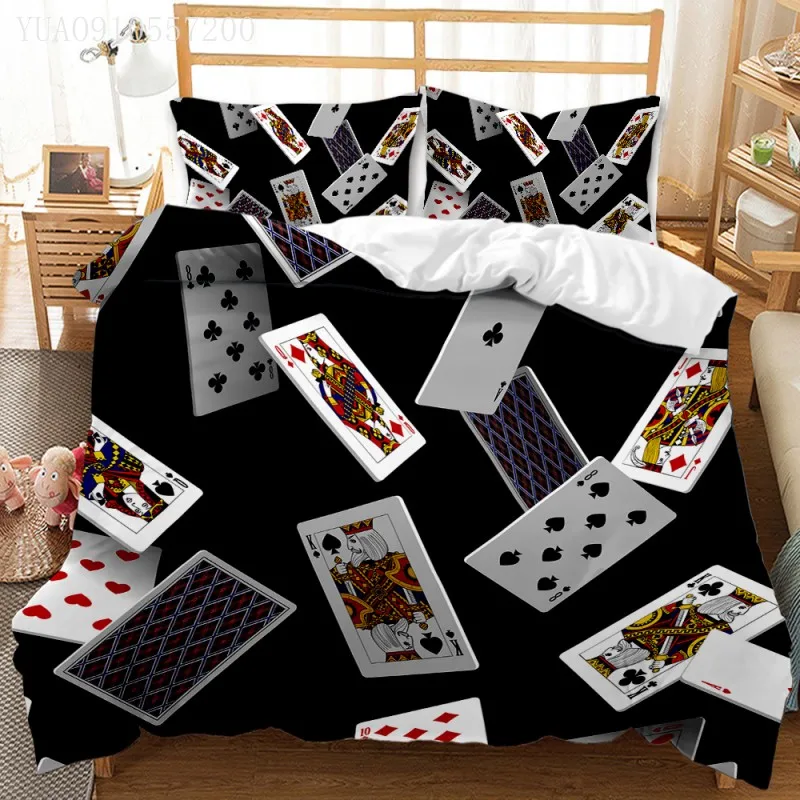 

Magic Card Bedding Set 3D Print Design Duvet Cover Sets King Queen Twin Single Size Comforter Cover 2/3pcs Dropshipping