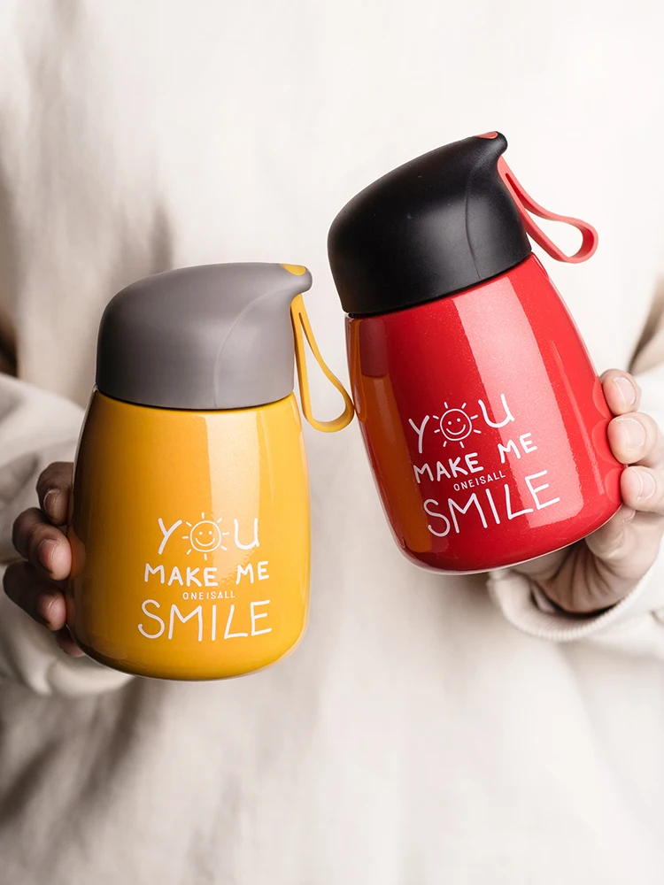 

Кружка-термос Милая портативная женская маленькая и простая кружка для питья с большим животом