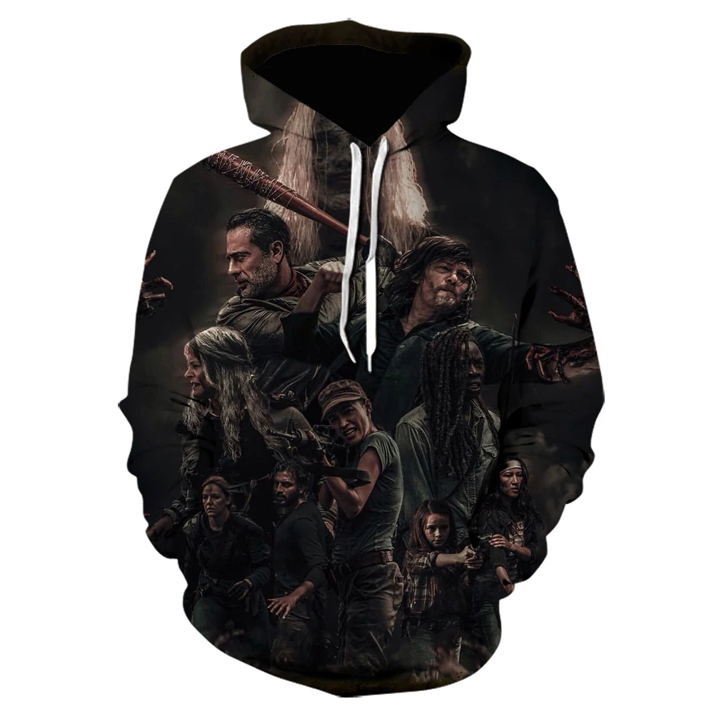 2020 Newest Fashion Sweatshirt Men / Women 3d Hoodies Print The Walking Dead Unisex Outerwear Hooded autumn and winter | Мужская одежда