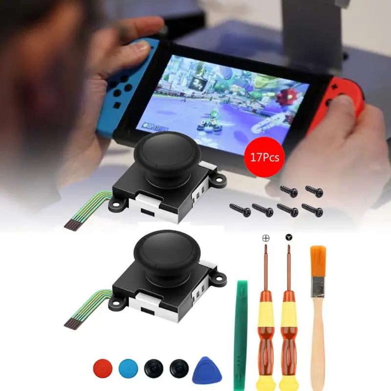Для nintendo Switch 3D Joy con джойстик ДЖОЙСТИК Джойстик Переключатель джойстик для левого джойстика и правого переключателя джойстик полный NS Repa