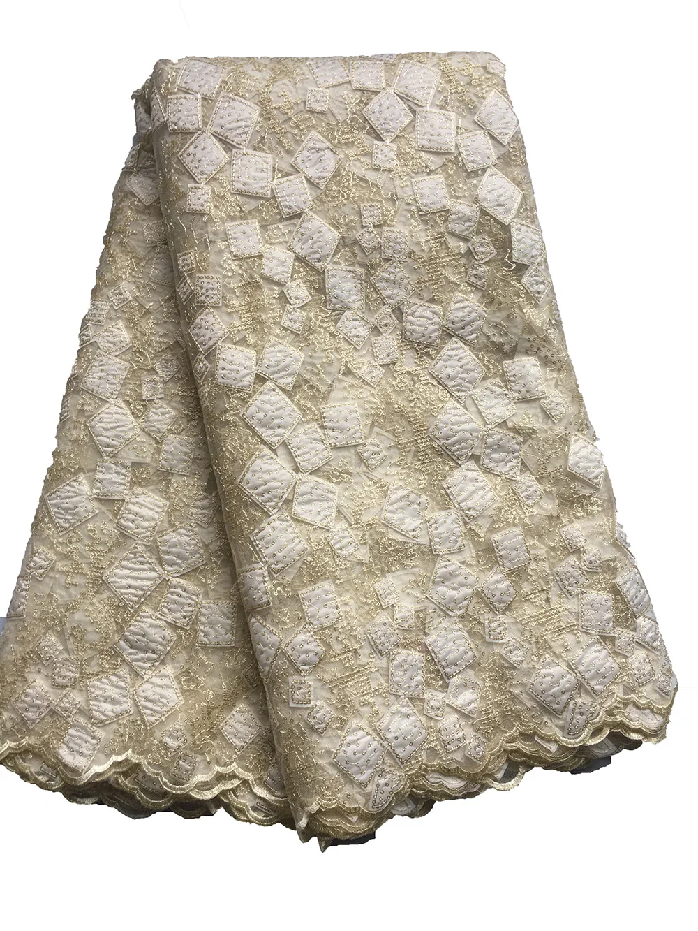 Nude lace Новое поступление лазерная вышивка кружевная ткань кружева жженые оранжевые свадебные платья одежда кружева - Цвет: Nude lace