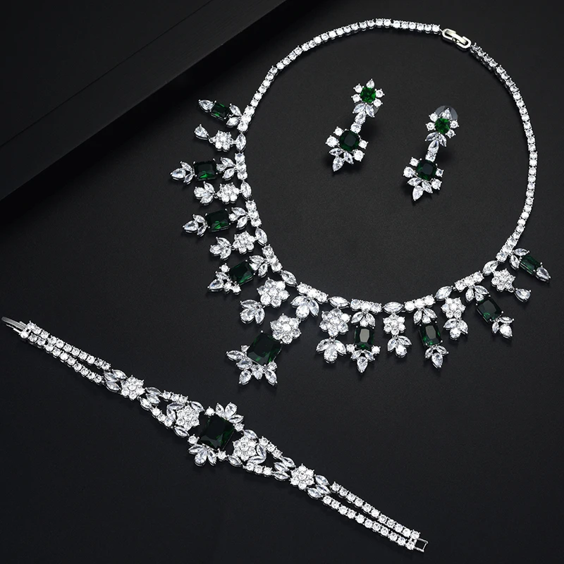 Be 8 новый комплект свадебных ювелирных изделий принцессы с AAA кубический камень