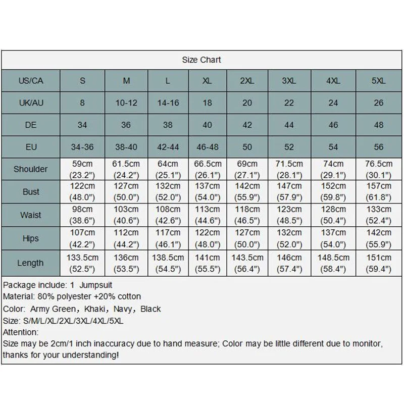 

2021 Celmia Solid Long Jumpsuits Celmia Women Vintage V-Neck Long Sleeve Rompers Casual Loose Playsuit Solid Cargo Pants Femme 7