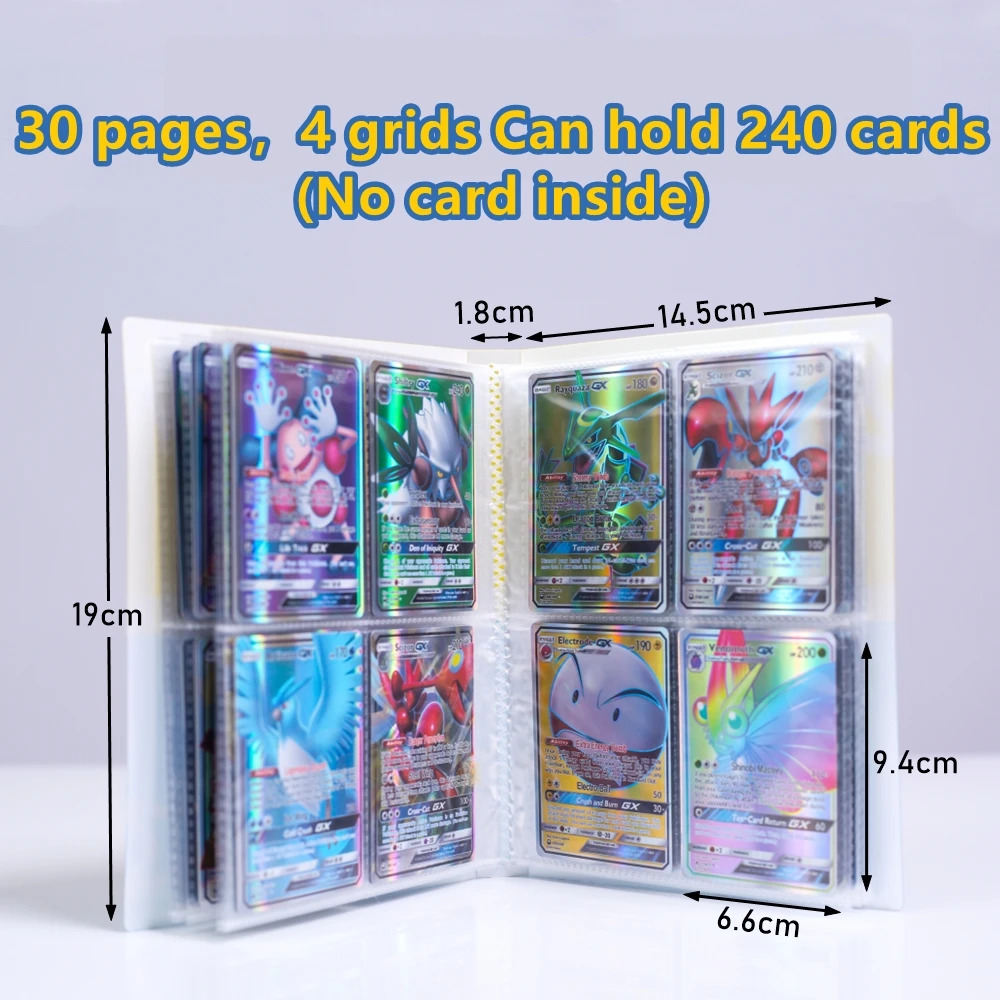 pokemon cards album book cartoon takara tomy anime new 240pcs game card vmax gx ex holder collection folder kid cool toy gift free global shipping