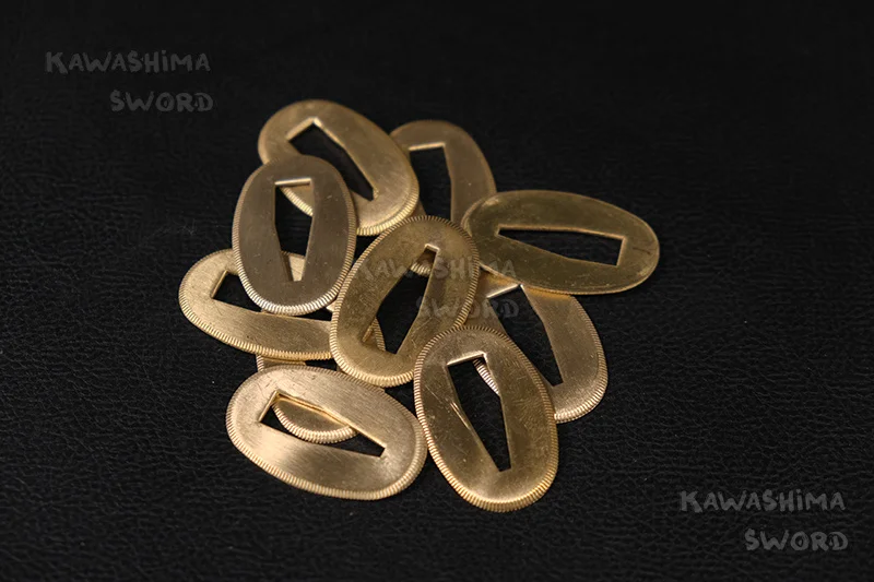 Seppa пара аксессуаров для меча тонкая и полезная латунная японского самурая