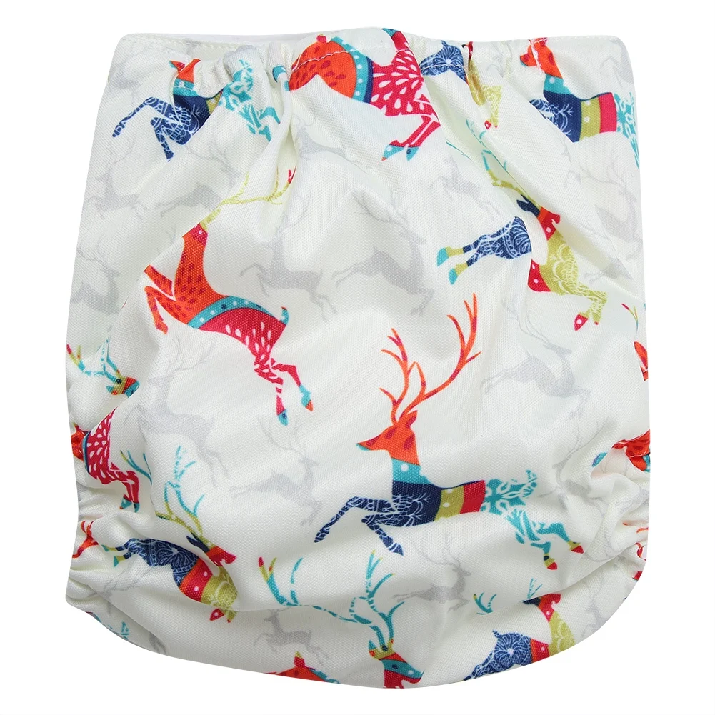 Детские подгузники для плавания водонепроницаемые регулируемые тканевые в