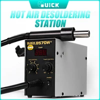 quick 857dw hot air gun soldering station double vortex heat gun hot air soldering digital display phone welding repair tool