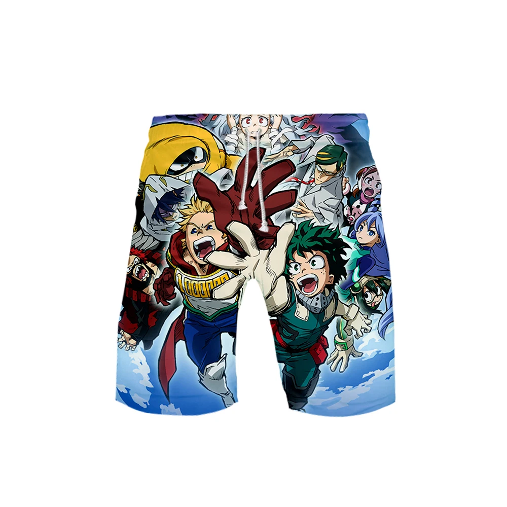 

My Hero Academia 3D summer hot style men's sports shorts new beach pants fashion college wind sweat pants