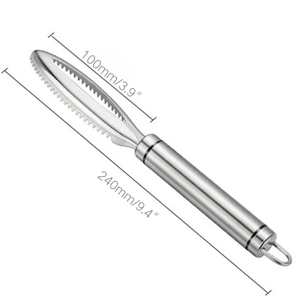 

Stainless Steel Fish Scale Remover Fish Bone Tweezers Cleaning Brush Peeler Household Kitchen Accessories