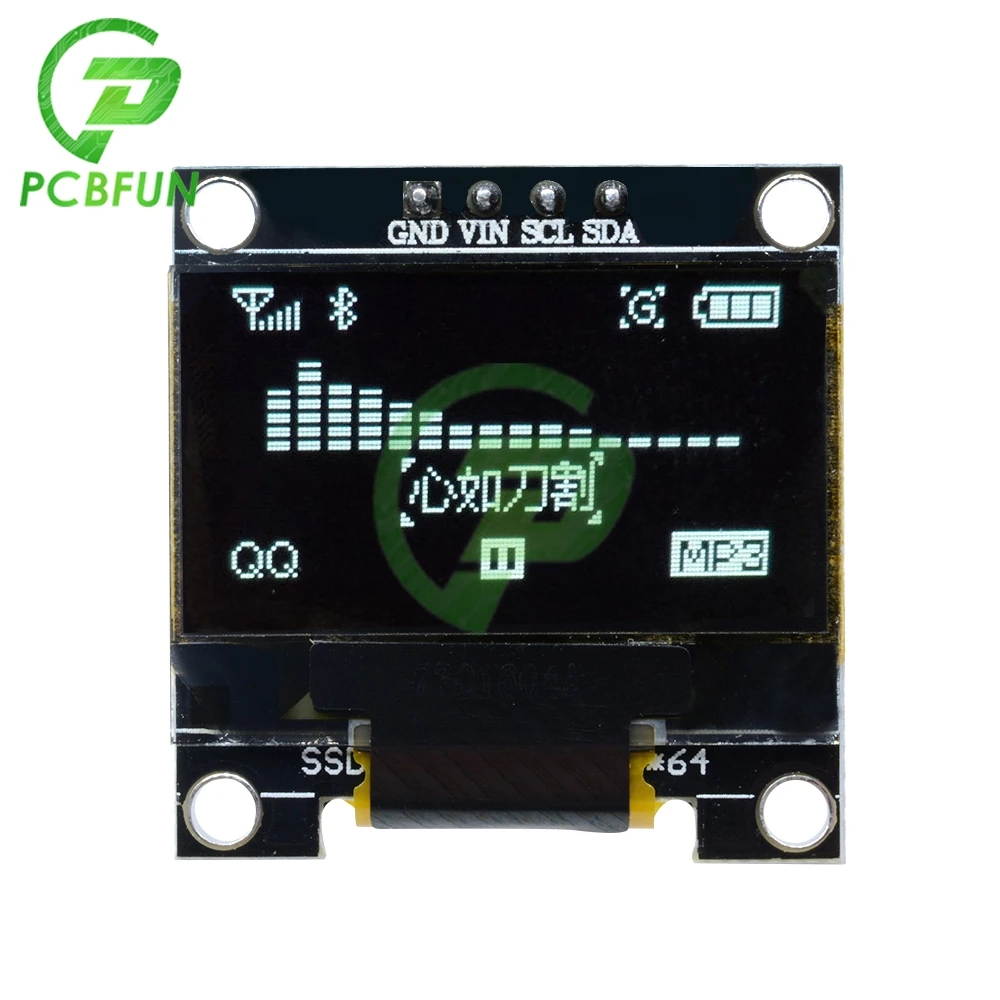 128x64 белый светодиод O светодиодный дисплей модуль для Arduino STM32 4 контакта GND VCC SCL SDA