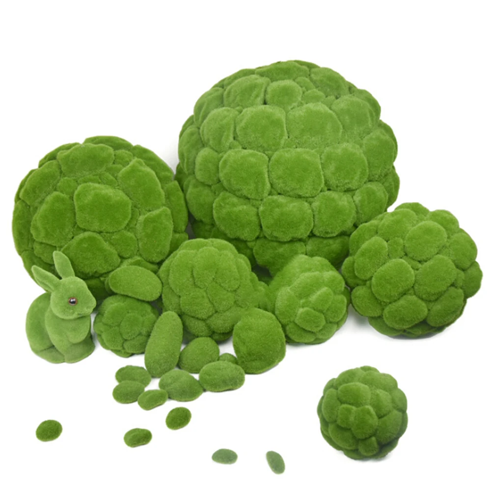 Искусственные шарики Моха 10 шт. имитация растений DIY Украшение для окон дома