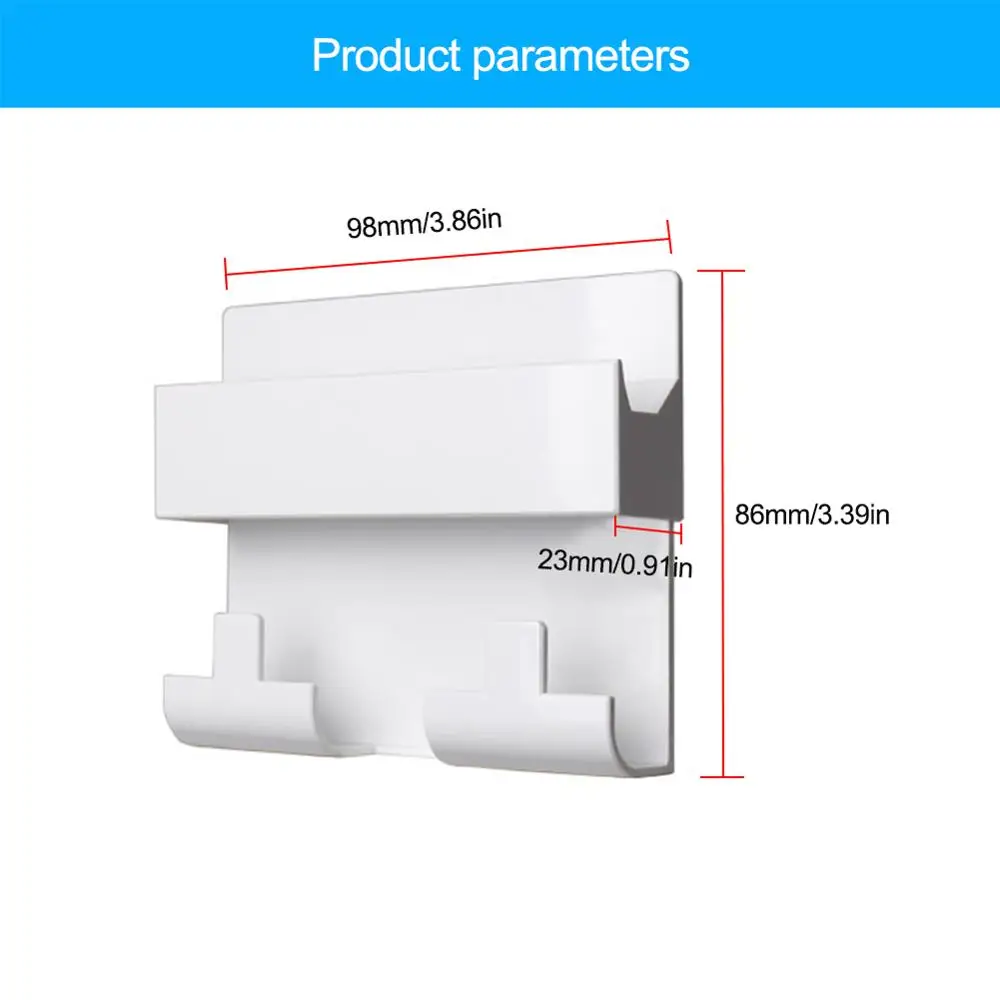 

1PC Paste Style Mobile Phone Charging Holder Bracket For Keyring Wall Mount Stand Practical Socket Shelf Hotel Universal