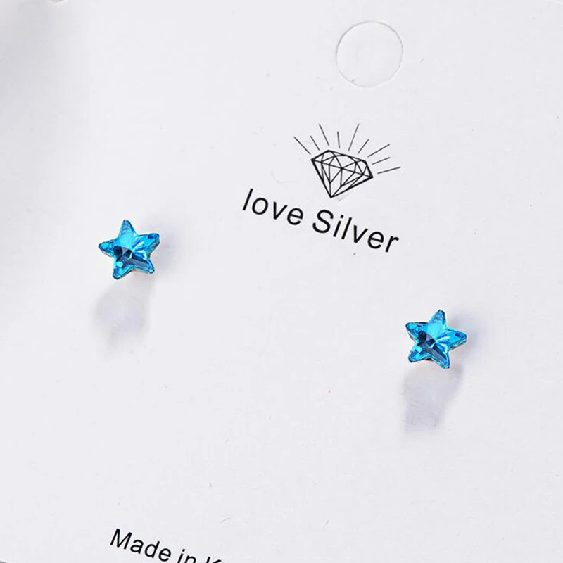 2020 корейские горячие продажи милые мини Разноцветные серьги звезды для женщин