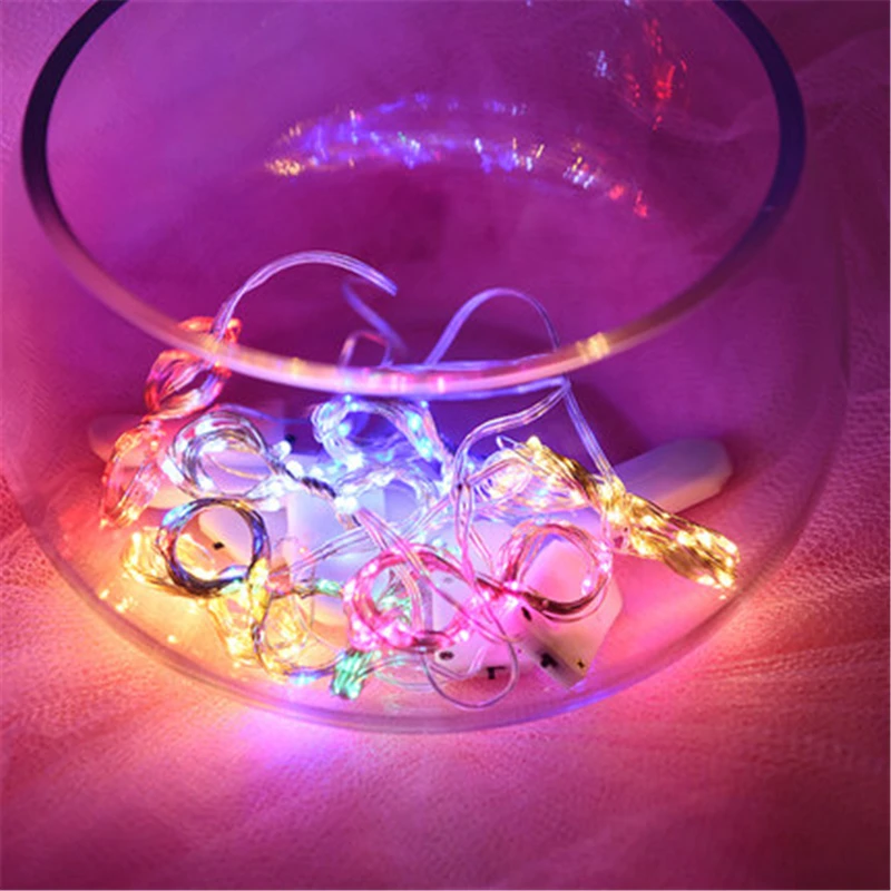 10 шт. светодиодный светильник s Сказочный 2 м 3M 5 кнопка на батарейках гирлянда