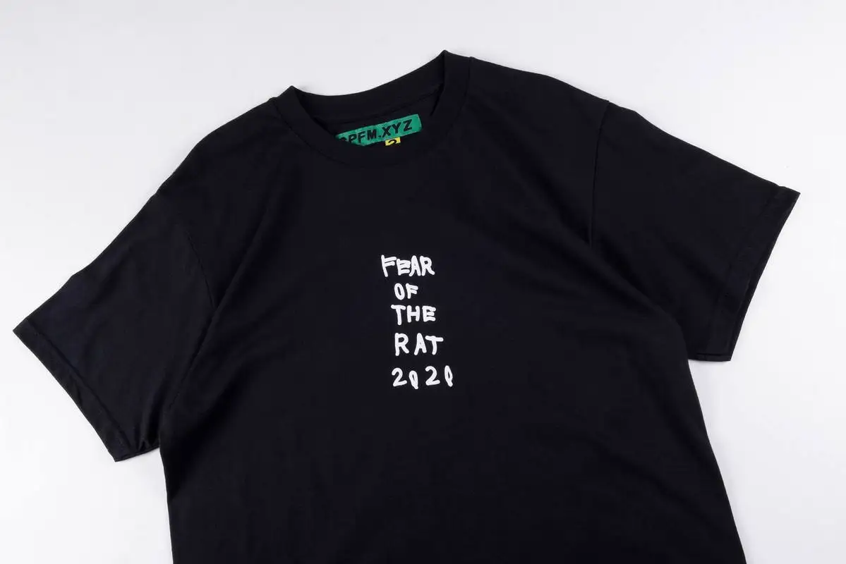 

20ss CPFM.XYZ T Shirt Jim Joe Fear the Rat Best Quality men women CPFM top Tees classical Kanye west hip hop CPFM T-shirt