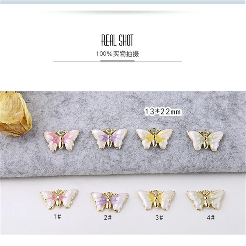 6 шт. хит продаж винтажные сказочные романтические мерцающие серьги-бабочки для