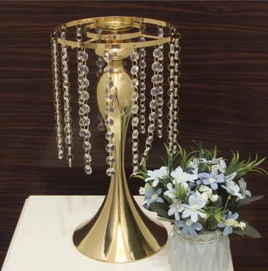 

Железный хрустальные подсвечники Подставка для цветов подсвечник металлические вазы для цветов для свадебный стол центральные украшение ...