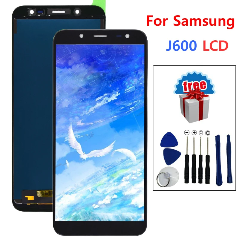 ЖК дисплей Super AMOLED для Samsung Galaxy J6 2018 J600 J600F с сенсорным экраном и дигитайзером в