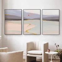 mountains rivers landscape canvas painting wall art nordic posters and prints wall pictures for living room decoration frameless