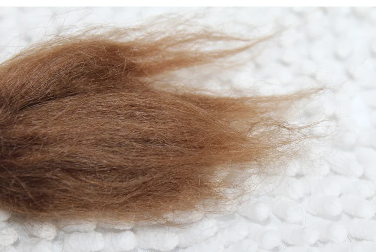 

bebe reborn doll kit brown and blond high quality mohair curly hair cloth body for 17/20 inch doll kit