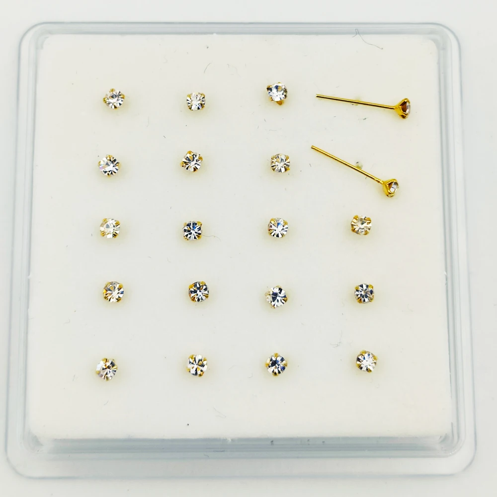 Шпилька для носа унисекс серебро 100% пробы 2 5 мм|Украшения волос броши и украшения