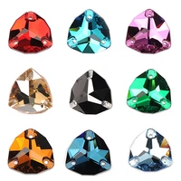 yanruo 3272 fat triangle all color sew on stones glass crystal rhinestones aaaaaa quality sewing stones for clothes dress shoes