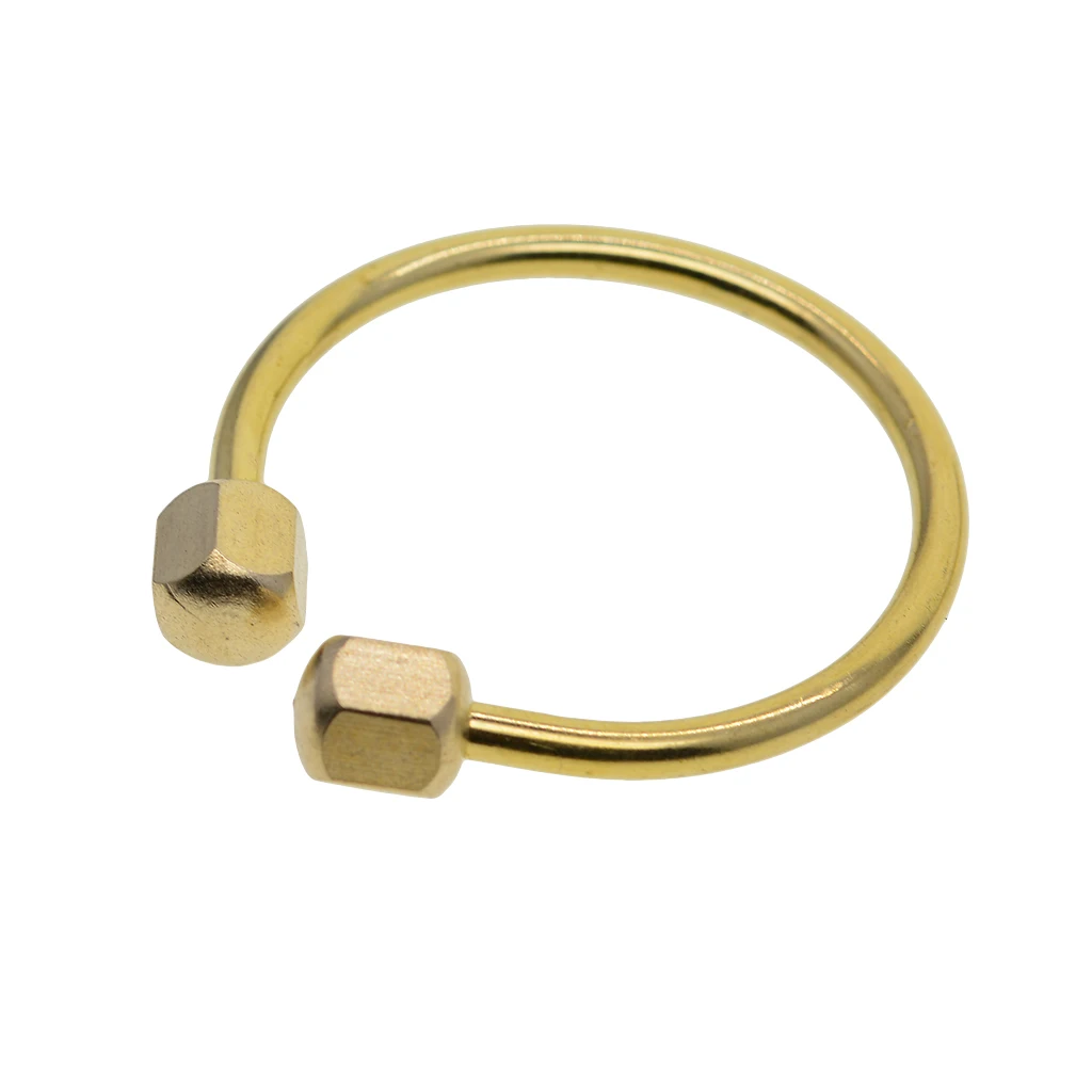 Креативный тонкий твердый Регулируемый латунный винтовой замок в форме подковы